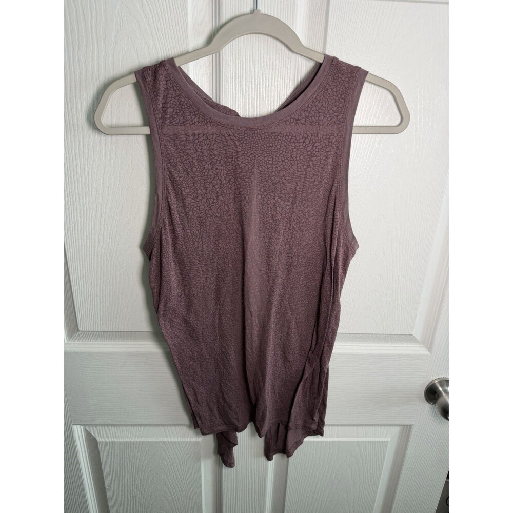Lululemon 6 Purple Meet Halfway Tank Open Back Tie Yoga Pilates Workout Gym
